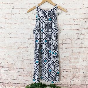 Jude Connally Lisa Printed Dress Size Large